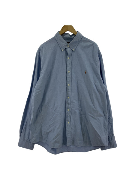 POLO RALPH LAUREN 長袖シャツ CLASSIC FIT L/SBDシャツ XXL BLU[値下]