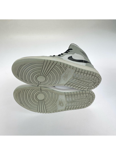 NIKE スニーカー Air Jordan 1 Mid Light Smoke Grey