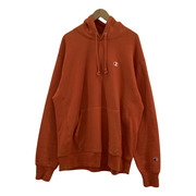 Champion REVERSE WEAVE 青タグ 目有リ オレンジ プルオーバーパーカー L