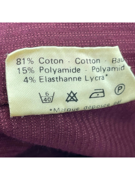 OLD・VINTAGE パンツ stretch フランス製 コーデュロイ 紫 (48)