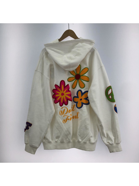 XLARGE FLOWER PULLOVER HOODED SWEAT (L) 101224012009