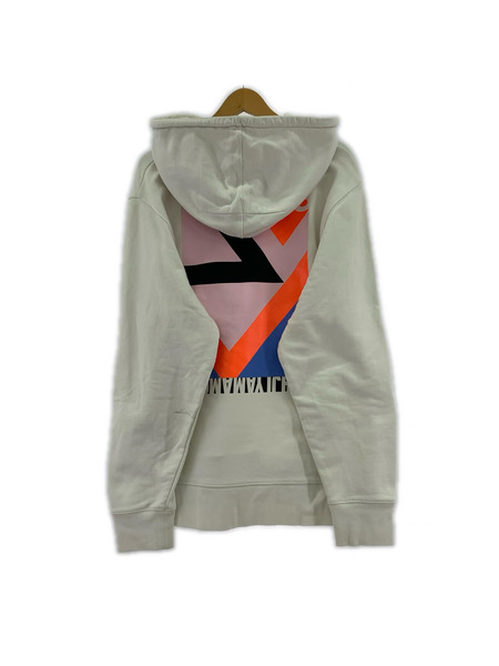 Y-3 パーカー(ジップアップ) バックプリントパーカー 白 M[値下]