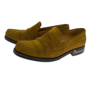 シューズ YANKO スウェード ローファー 茶(71/2)