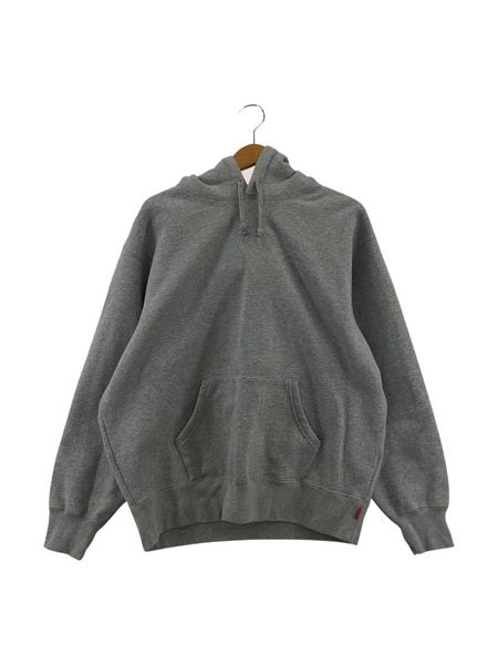 Supreme/Satin Applique Hooded Sweatshirt/M/グレー[値下]