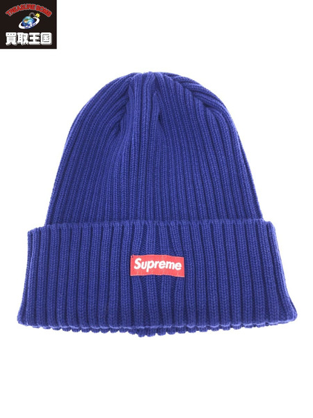 Supreme OVERDYED ロゴビーニー BLU[値下]