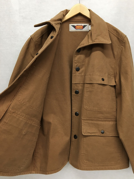. ジャケット TROPHY CLOTHING Logger Jacket 茶 M