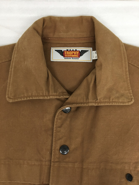 . ジャケット TROPHY CLOTHING Logger Jacket 茶 M