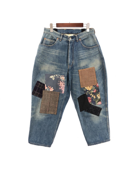 JUNYA WATANABE COMME des GARCONS Floral Patch Denim Pants S