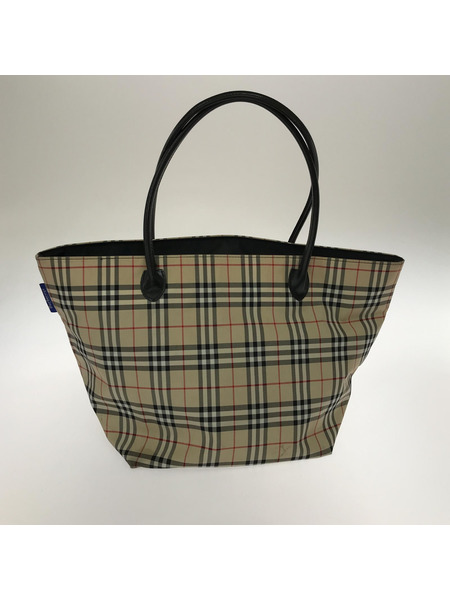 BURBERRY OF LONDON BLUE LABEL ノバチェック トートバッグ ベージュ