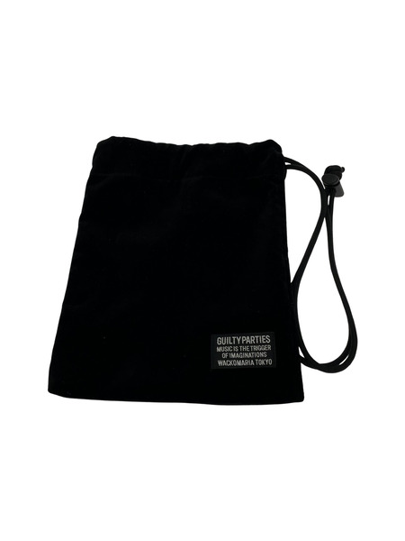 WACKO MARIA Velvet Shoulder Pouch /ブラック