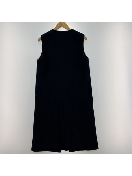 THE SHINZONE  LONG WOOL GILET　ブラック 34 24AMSCO02[値下]