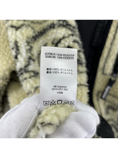 Supreme ジャケット reversible bandana fleece jacket 黒[値下]