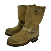 RED WING ブーツ 8286 スウェード エンジニアブーツ (5 1/2) ベージュ