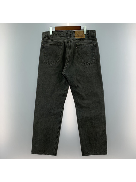 Levi's USA製 505-0259 先染メ ブラックデニムパンツ (34×30)