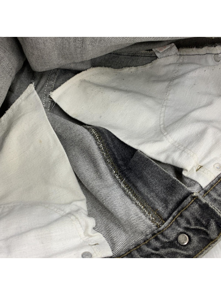 Levi's USA製 505-0259 先染メ ブラックデニムパンツ (34×30)