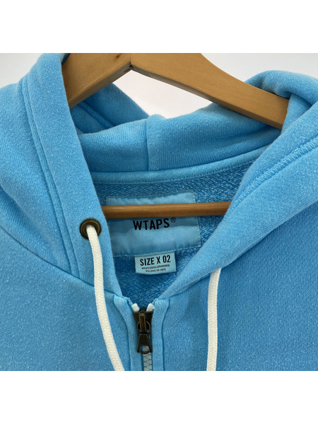 WTAPS 21SS FLAT ZIP UP HOODED (2) 211atdt-csm09 ブルー