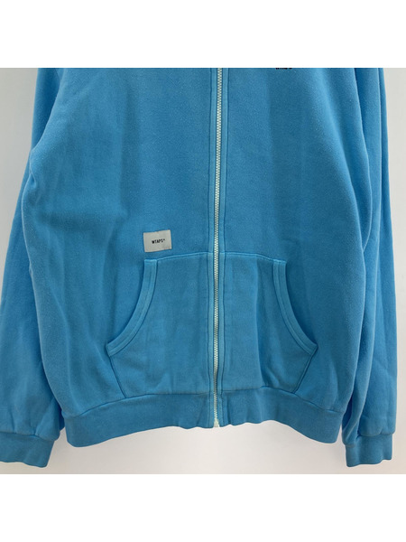 WTAPS 21SS FLAT ZIP UP HOODED (2) 211atdt-csm09 ブルー