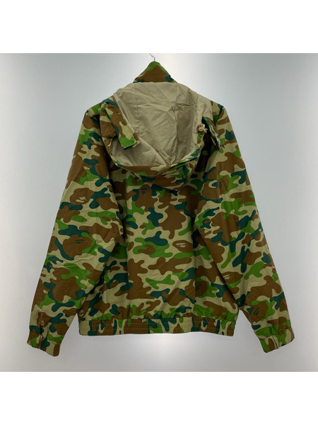 A BATHING APE アメーバサルカモ ナイロンマウンテンパーカー L
