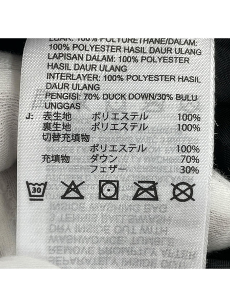 adidas originals ダウンジャケット トレフォイユロゴ 総柄 ダウンジャケット BLK