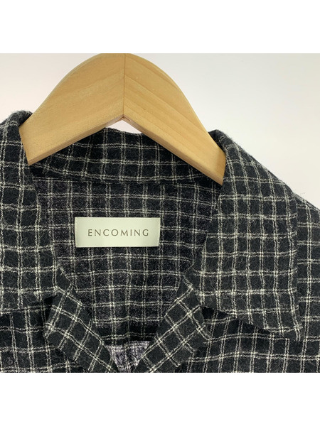 長袖シャツ ENCOMING 24AW 開襟シャツ M ブラック