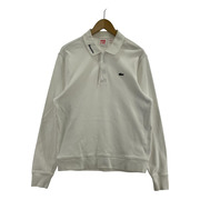 Supreme×LACOSTE L/S Jersey Polo (5) ホワイト