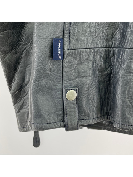 APPLEBUM　レザーライダースジャケット　ブラック　L