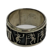 インディアンジュエリー リング・指輪 ホピ族 Bennett Kagenvema デザインリング