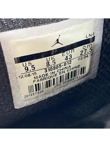 NIKE スニーカー AIR JORDAN 10 RETRO BLACK 27.5cm