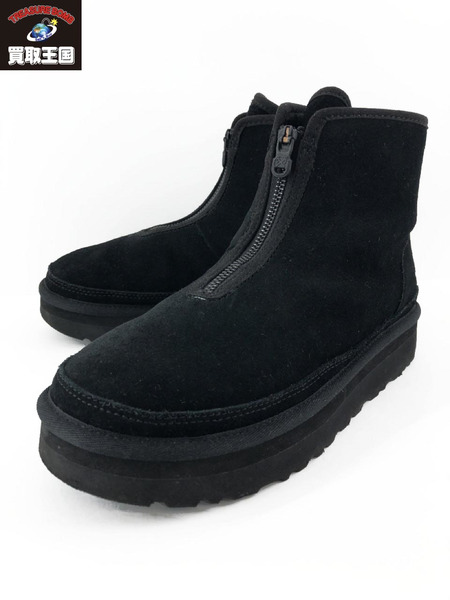 UGG WHITE MOUNTAINEERING ZIP BOOT ムートンジップブーツ 黒[値下