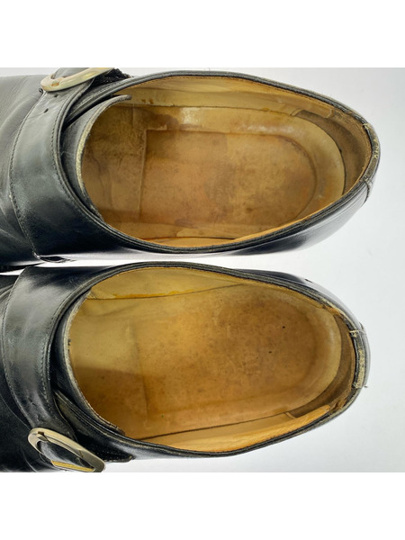 シューズ DOUCAL'S モンクストラップレザー 黒