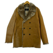 BURBERRY BLACK LABEL ジャケット 豚革ラビットファー/ブラウン