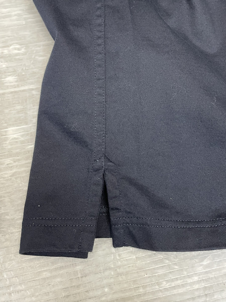 HERMES レザーパッチTシャツ M ネイビー