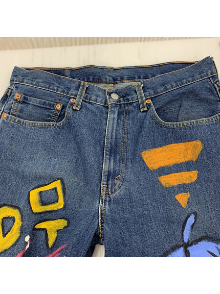 Levi's 550 リメイクデニムパンツ W34 ブルー[値下]