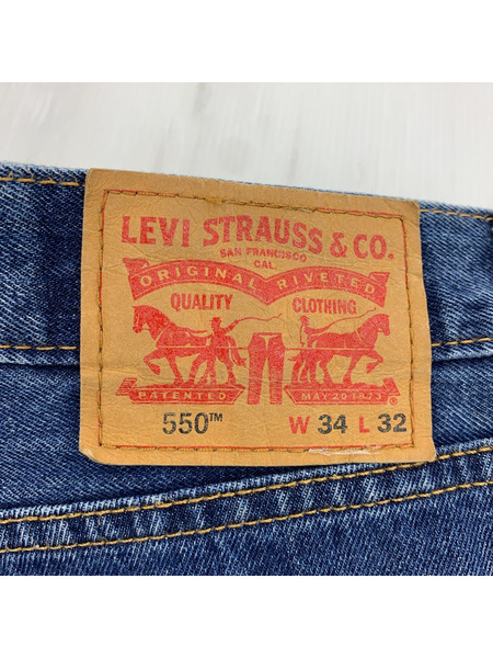 Levi's 550 リメイクデニムパンツ W34 ブルー[値下]