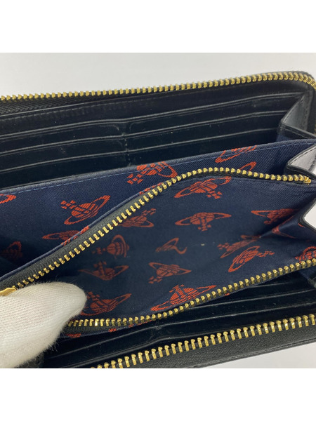 Vivienne Westwood 長財布 ラウンドジップ ブラック