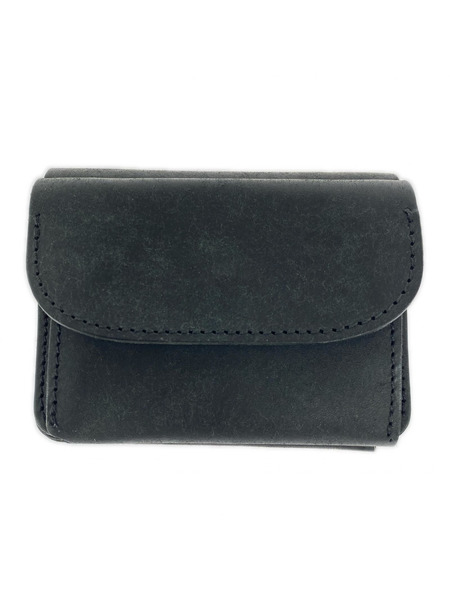 MR.OLIVE コンパクトウォレット PUEBLO LEATHER MINI WALLET 黒[値下]