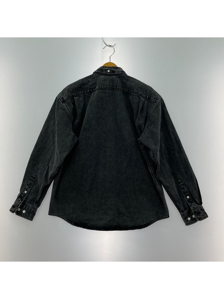 Supreme 長袖シャツ 25FW Small Box Denim Shirt Black S
