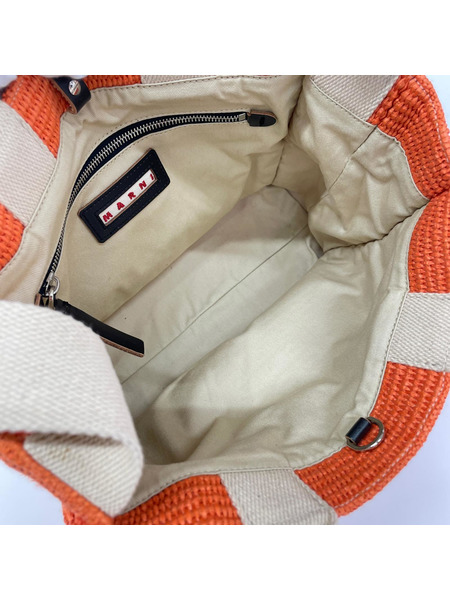 MARNI トートバッグ 2Way Small カゴ Tote ORN