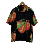 STUSSY 21SS PEACH PATTERN SHIRT L BLK