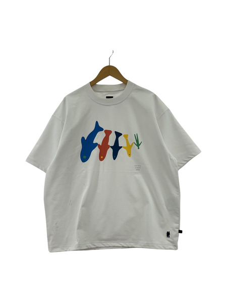 DAIWA PIER39×Geoff McFetridge 22ss テックドローストリングtee M ホワイト