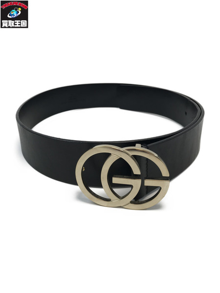 GUCCI グッチ GGマーモント レザー ベルト ブラック