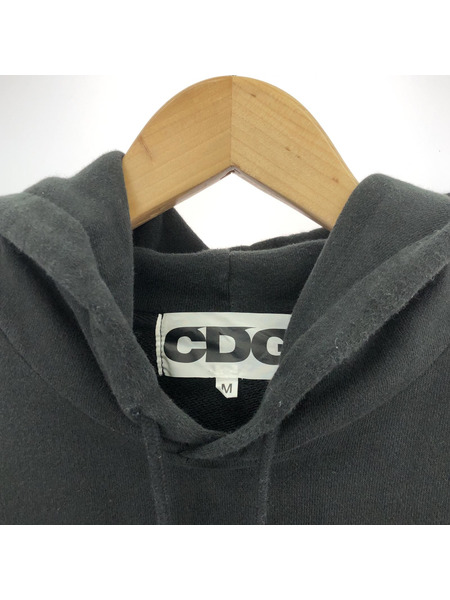 CDG ドロップロゴ プリントパーカー M SZ-T023