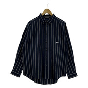 DESCENDANT 24SS KENNEDYS MULTI STRIPE LS SHIRT ネイビー 01