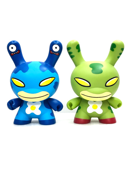 キッドロボット エッグドロップ ダニー 8 ブルー＆グリーン 2体セット