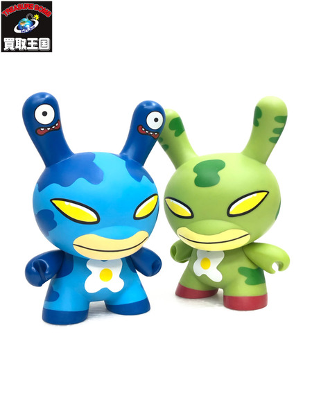 キッドロボット エッグドロップ ダニー 8 ブルー＆グリーン 2体セット