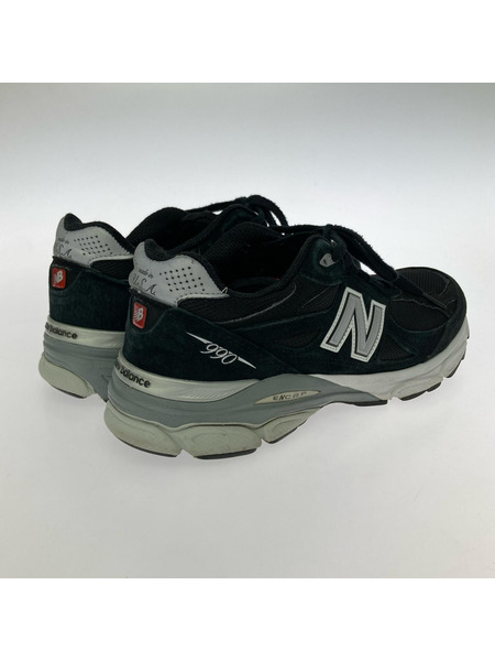NEW BALANCE スニーカー 990 v3 27.5cm ブラック