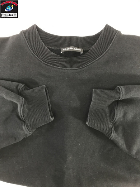メンズラグ衣料 BALENCIAGA/スウェット/黒/M[値下]