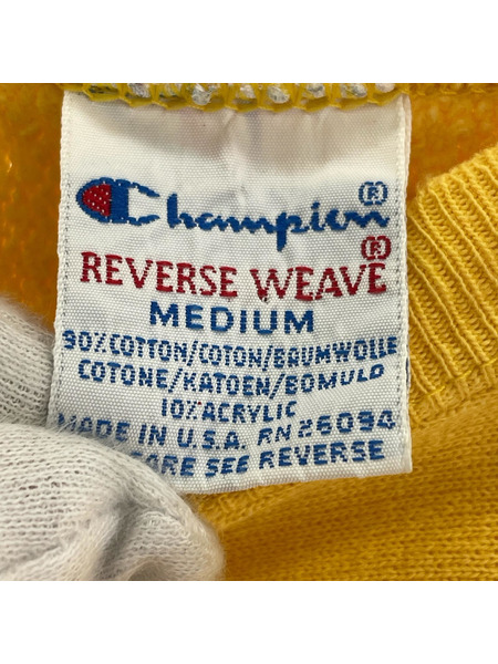 Champion スウェット・トレーナー champion90's ReverseWave トレーナーイエロー