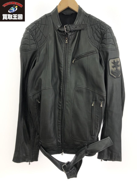 DIESEL 羊革 シングルライダース BLK｜商品番号：2100204268454 - 買取