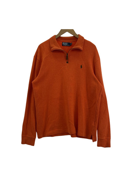 POLO RALPH LAUREN ハーフジップスウェット オレンジ (M)